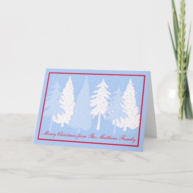 Dejáis le nevar tarjeta de Navidad del día de (Anverso)
