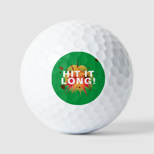 ¡DÉJALO MUCHO! Pelota de golf personalizada Swing  (Anverso)
