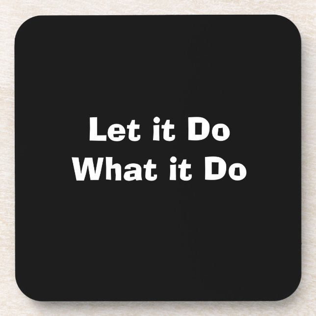 "Déjalo" Posavasos de plástico duro (Frente)