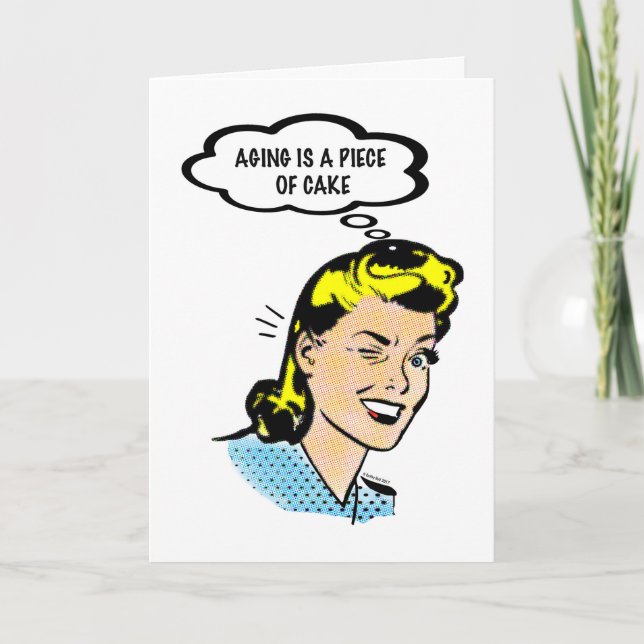 Déjame comer la tarjeta de cumpleaños de pasteles (Anverso)