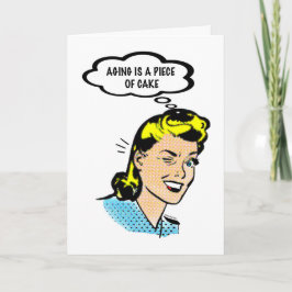 Déjame comer la tarjeta de cumpleaños de pasteles