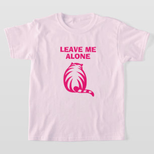 Déjame en paz con la camiseta del chica rosa del l