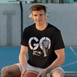 Déjame ir a la camiseta negra moderna de Leopard