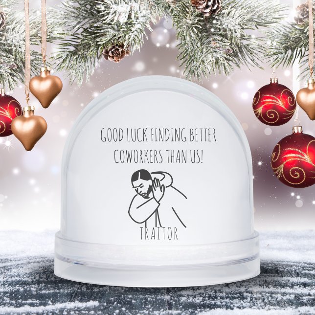 Dejando el regalo de coworker Meme Art Office Humo (Leaving Coworker Gift Meme Art Office Humor Snow Globes)