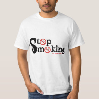 Dejar de fumar camisetas Personalizado de cigarril