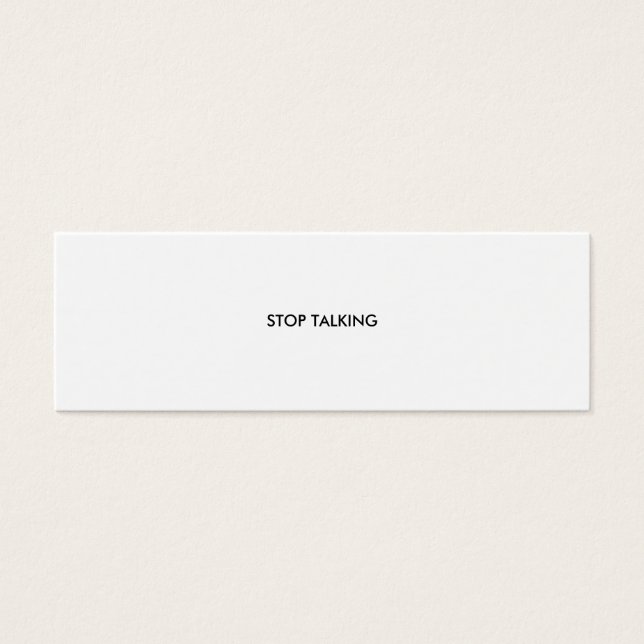 DEJAR DE HABLAR (Frente)