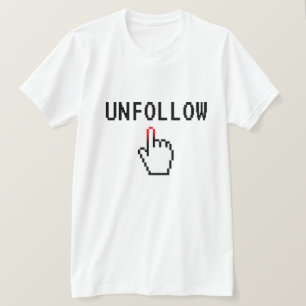 Dejar de seguir la camiseta de los medios sociales