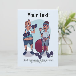 Dejar de trabajar la divertida tarjeta plana