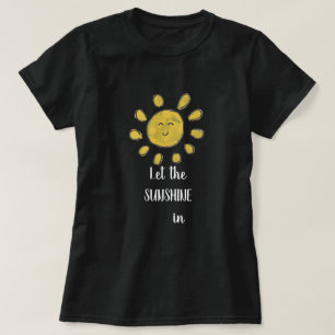 Dejar el sol en camiseta femenina