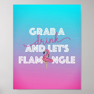 Dejar Flamingle Pool Fiesta Bar Señal Ombre
