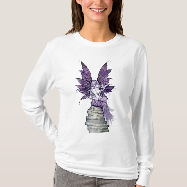Dejar ir la camiseta de hadas y mariposas (Anverso)