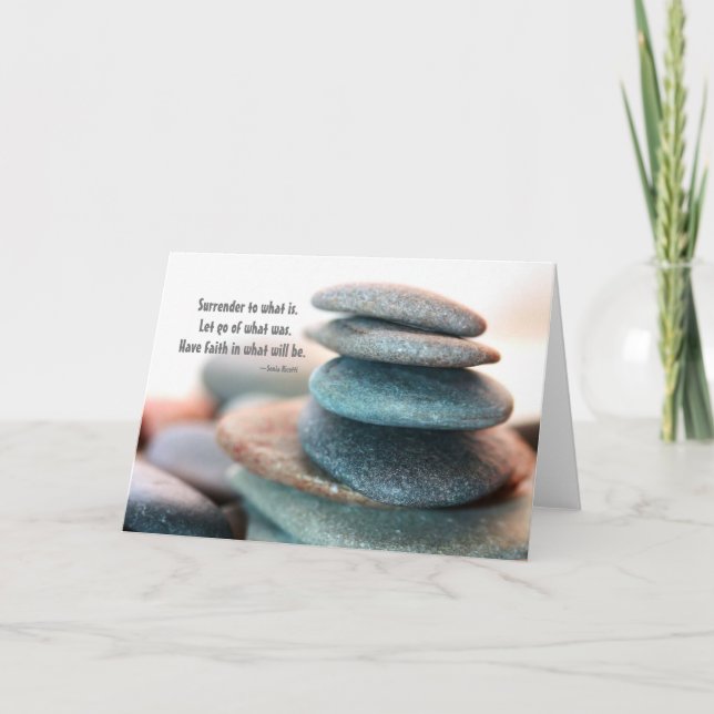 Dejar ir tarjeta de saludo (Anverso)