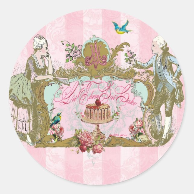 Dejar que coman precintos o Pegatinas (Anverso)