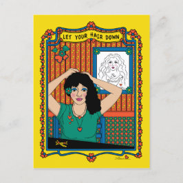 Dejar que el pelo caiga_B_ postal