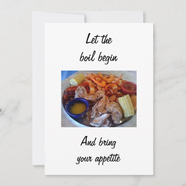 DEJAR QUE LA BOIL COMIENCE LA INVITACIÓN (Anverso)