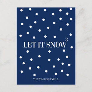 Dejar que la nieve Navidad la tarjeta postal de va
