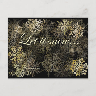 Dejar Que La Nieve   Postal Blue Beach Song™