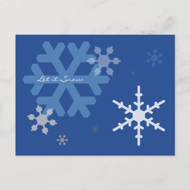 Dejar que la postal de nieve (Anverso)