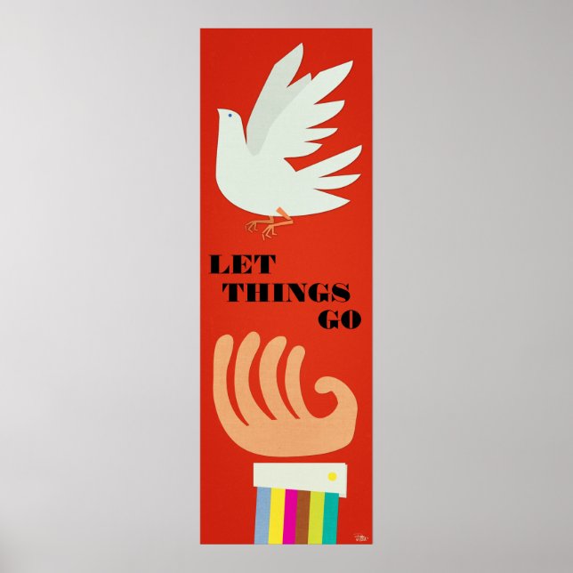 Dejar que las cosas salgan Posters de Personalizab (Frente)