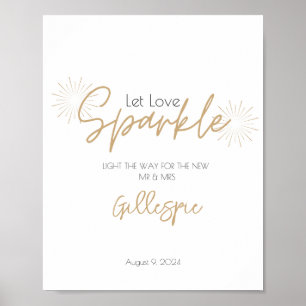 Dejar que Love Sparkle Sparkler envíe impresión Po
