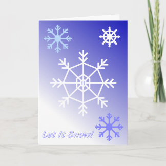 Dejar que neven la tarjeta de Navidades