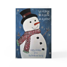 Dejar que neven la tarjeta de Navidades