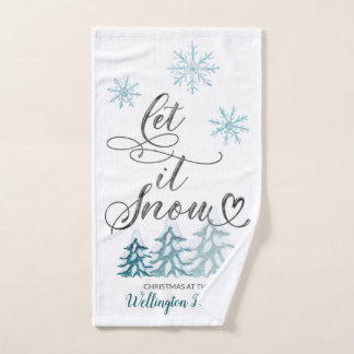 Dejar que nieve elegantes Navidades personalizados