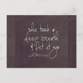 Dejar que se vaya postal