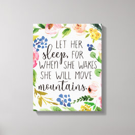 Dejarla Dormir Cuando Despierte Lienzo