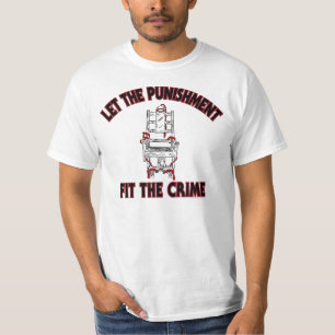 Deje el castigo caber el blanco de la camiseta del