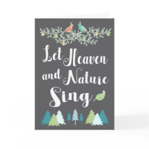 Deje el cielo y la naturaleza cantar navidad