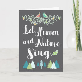 Deje el cielo y la naturaleza cantar navidad