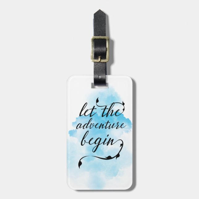 Deje la aventura comenzar la etiqueta (Frente Vertical)