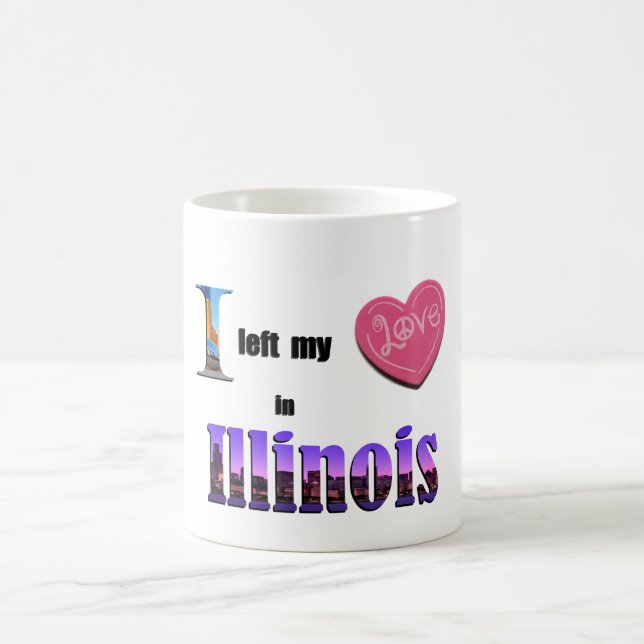 Dejé mi corazón en Illinois - ame la taza de la (Centro)