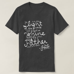 Deje su camisa ligera de la biblia del brillo KJV
