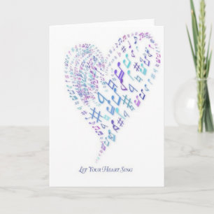 Deje su corazón cantar - el corazón hecho de notas