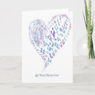 Deje su corazón cantar - el corazón hecho de notas