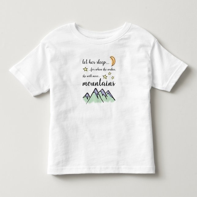 Deje su sueño, camiseta de la niña (Anverso)