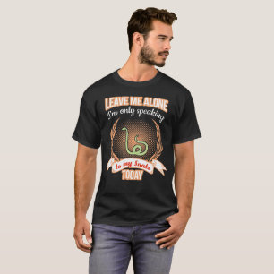 Déjeme solamente el discurso solo a mi camiseta d