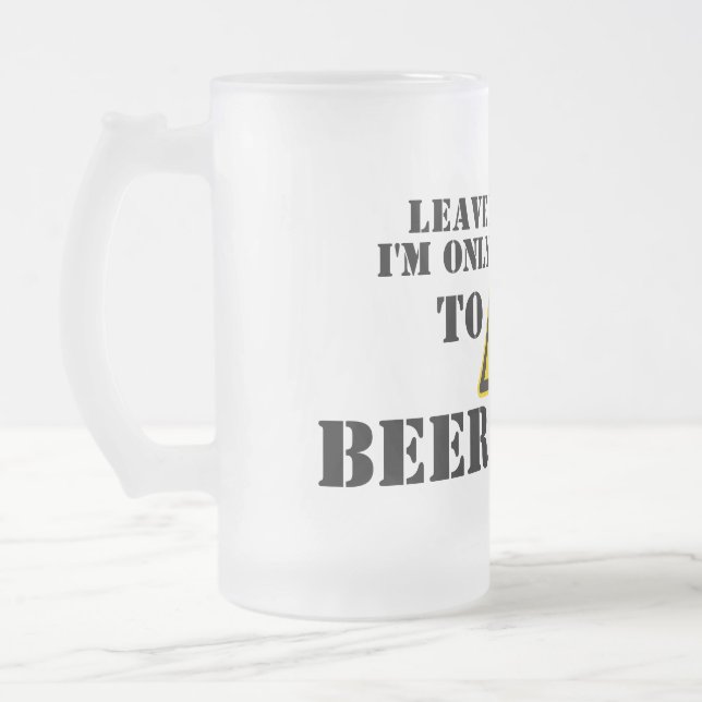 Déjeme solo - taza de cerveza gruñona (Izquierda)