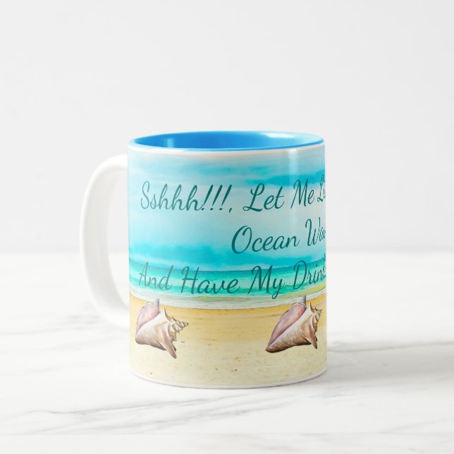 Déjeme tener mi bebida en taza del tema de la (Anverso izquierdo)