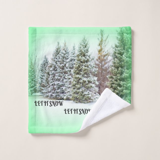 Dejemos que la nieve de los árboles resplandezca e (Toallita)