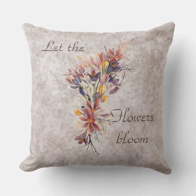 Dejemos que las flores florezcan con almohada (Anverso)