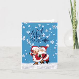 Dejemos Que Nieva La Tarjeta De Navidades Doblados