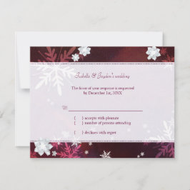 Dejemos que nieve elegante Boda de invierno RSVP