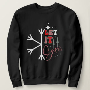 Dejemos que nieve navidad sudadera