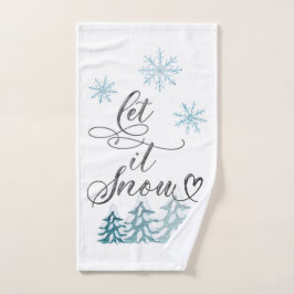 Dejemos que nieve Navidades elegantes arte acuarel