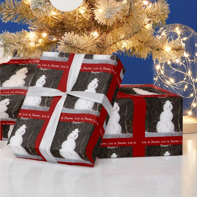 Dejemos que nieve papel de envolvimiento de invier (Vacaciones)