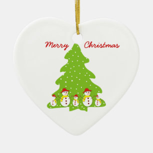 Dejemos que nieve personalizado adorno de Navidad