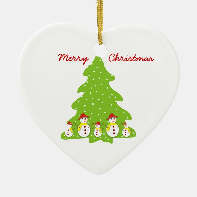 Dejemos que nieve personalizado adorno de Navidad (Frente)